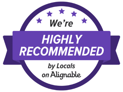 Alignable award for being highly recommended digital marketers