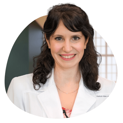 Dr Acher testimonial Dr. Nathalie Acher leaving a review for digital marketing services